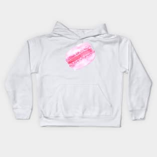 pink macaron Kids Hoodie